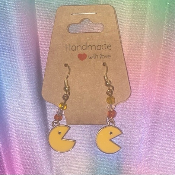 Hand Crafted Jewelry - Pac-Man Earrings